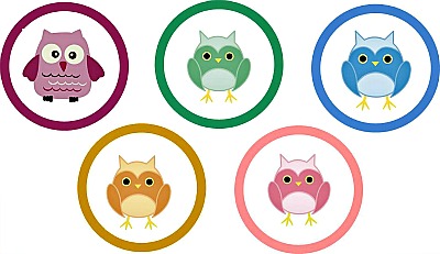 free owl baby shower cupcake toppers