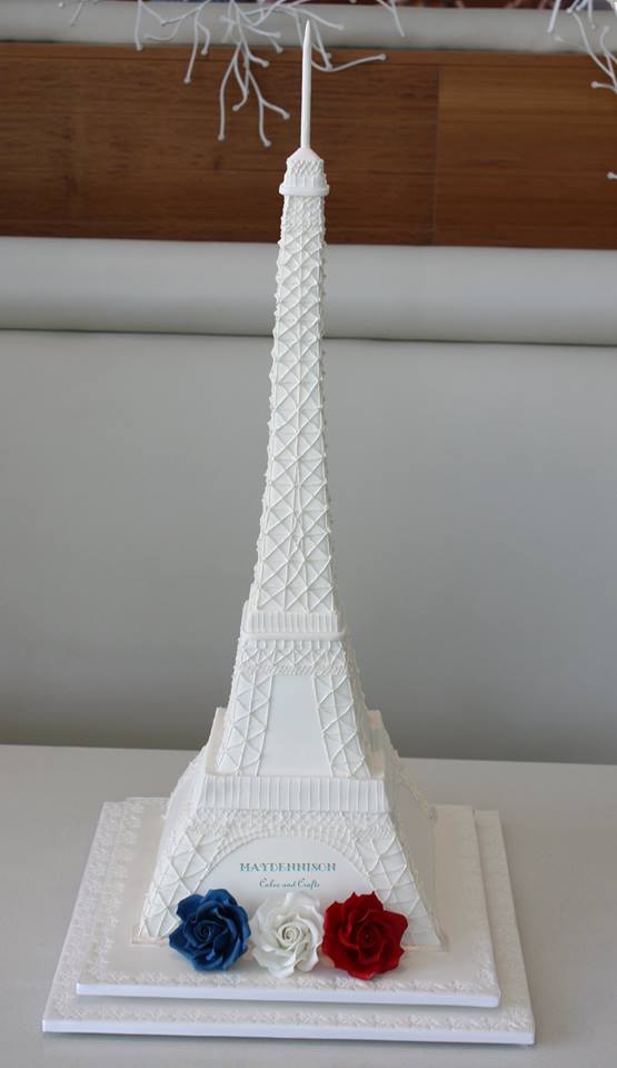 Paris Eiffel Birthday Cake