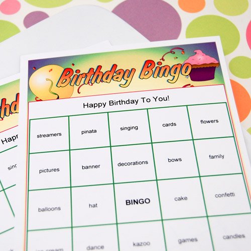 Personalized Superhero Bingo Birthday Game