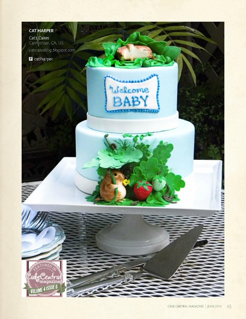 Beatrix Potter Stories Baby Shower Cake