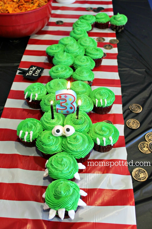 Tic Toc Croc Pirate Crocodile Cupcakes