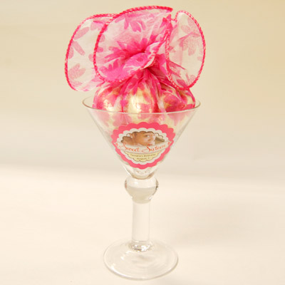 Martini Glasses Bridal Shower Pocket Mirror Favors