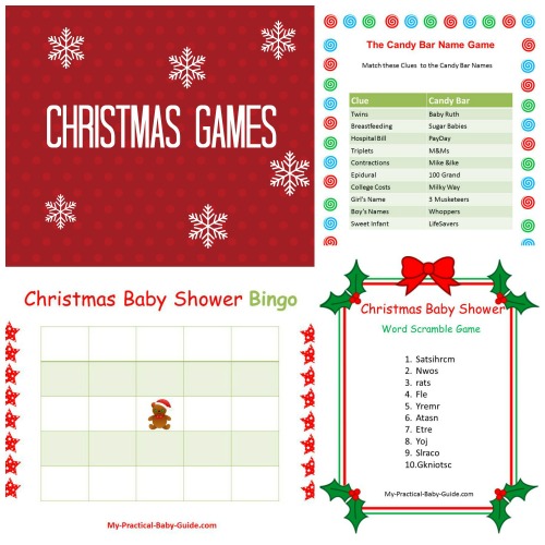 Free Printable Christmas Baby Shower Games