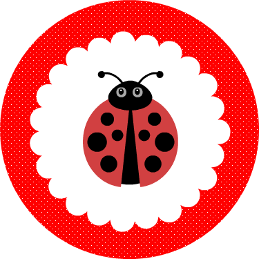 Free Printable Red Ladybug Cupcake Toppers