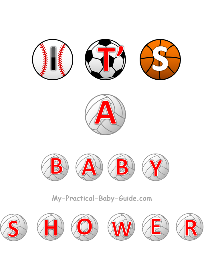 Free Printable Sport Baby Shower Banner