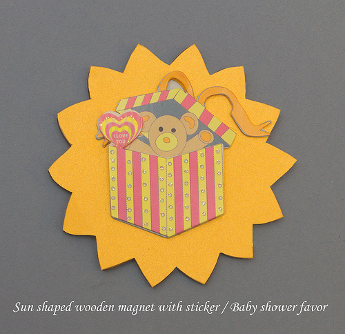 Wooden Shaped Magnets Favors