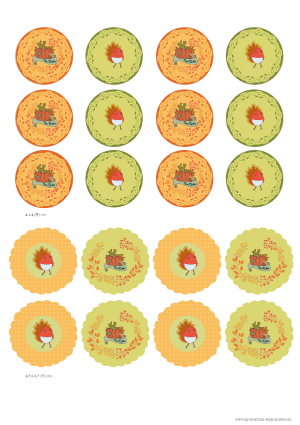 Free Printable Thanksgiving Baby Shower Cupcake Toppers