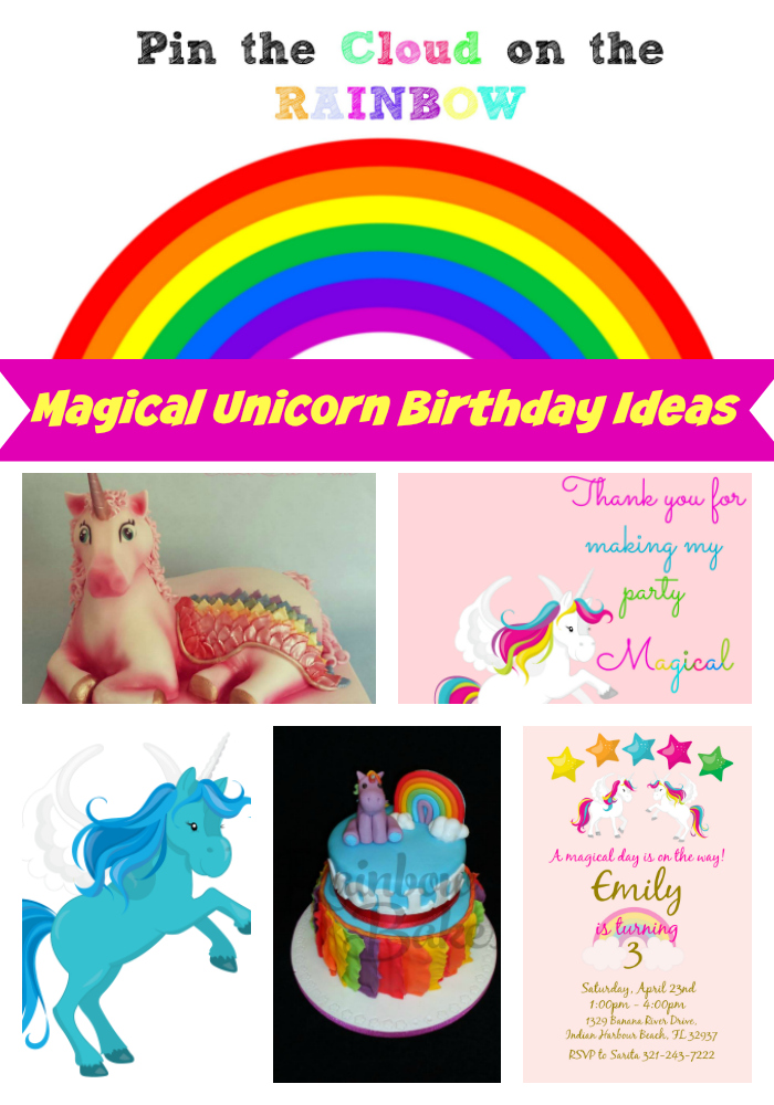 Unicorn Birthday Party Supplies Decorations Rainbow Unicorn Party Backdrop  Photo Background For Girls Little Princess Birthday