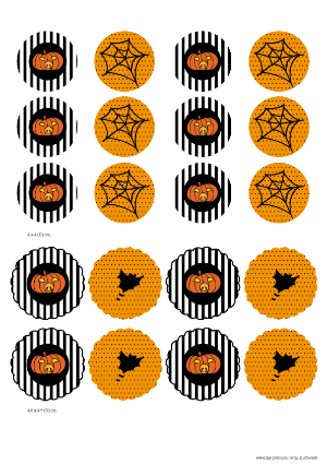 Free Printable Halloween  Cupcake Toppers