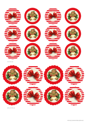 Free Printable Christmas Cupcake Toppers