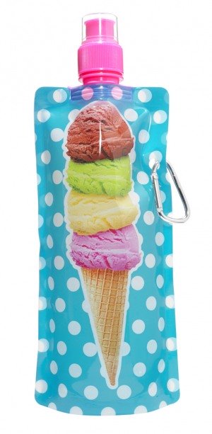 Collapsible Ice Cream Water Bottle Summer Party Favor