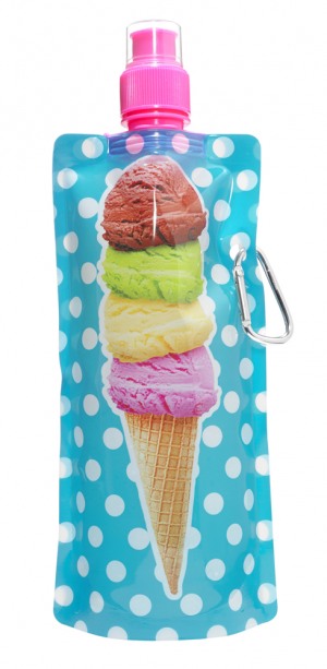 Collapsible Ice Cream Water Bottle Summer Party Favor