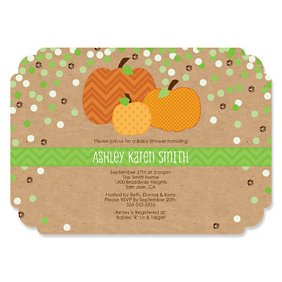 Pumpkin Patch Baby Shower Invitation