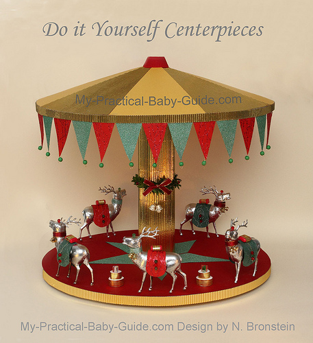 DIY A Merry Go Round/Carousel with Deer - A Christmas Decoration