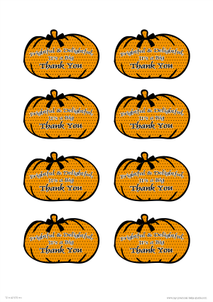Free Printable Halloween Baby Shower Thank You Gift Tags
