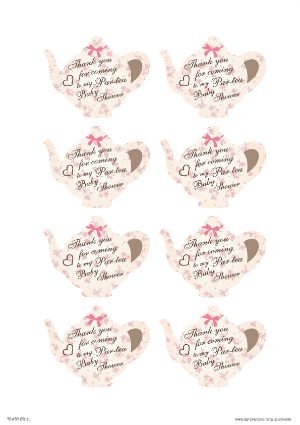 Free Printable Tea Party Thank You Cards