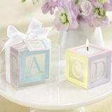 baby shower favor block candles