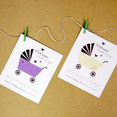 DIY Plantable Seed Card Clothesline