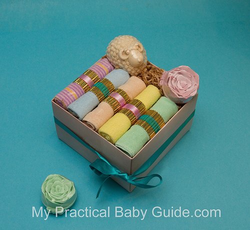 Baby Washcloths Gift Box for Mom To Be