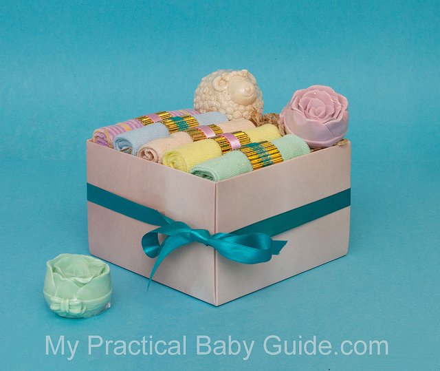 Baby Washcloths Gift Box for Mom To Be