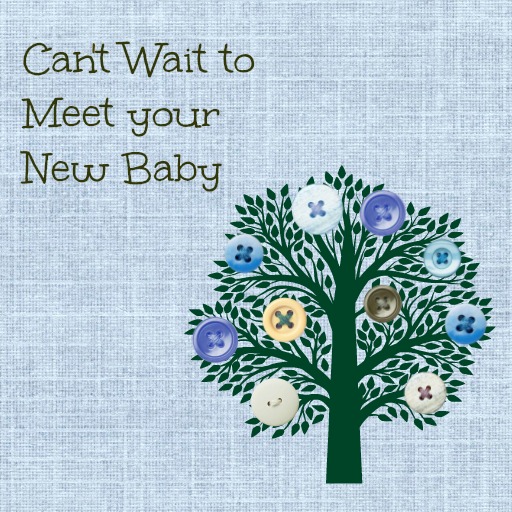 Baby Shower Message Greeting Card - Can't Wait to Meet your New Baby