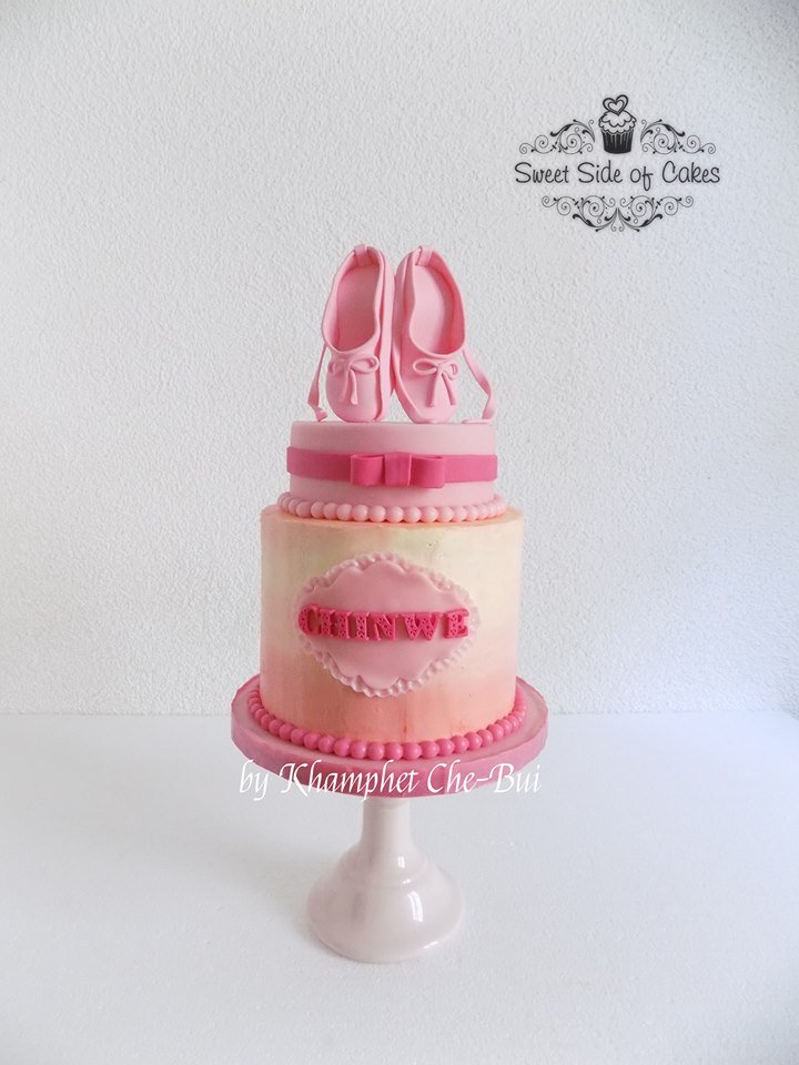 Pink Ballerina Birthday Cake