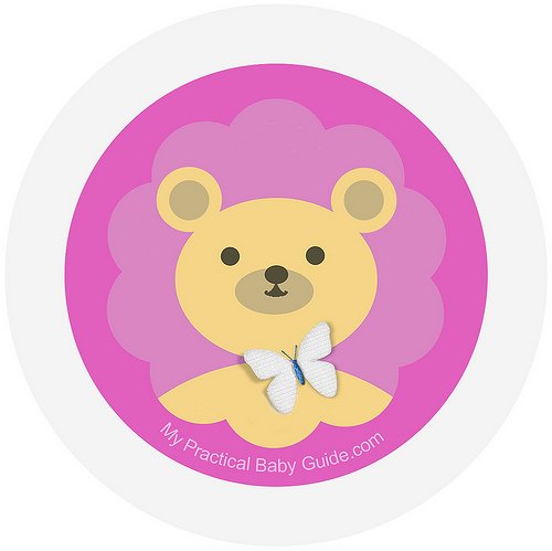 Free Printable Girl Bear Baby Shower Cupcake Toppers