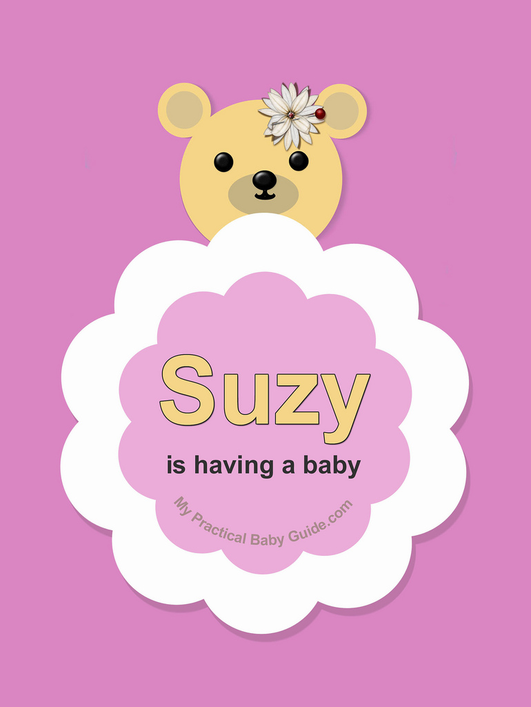 Free Printable Girl Bear Baby Shower Invitation