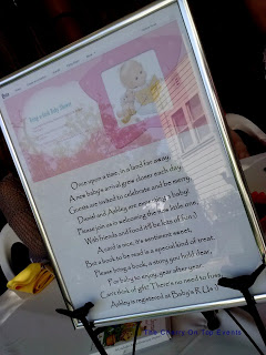 Framed Version of E-Vite Baby Shower