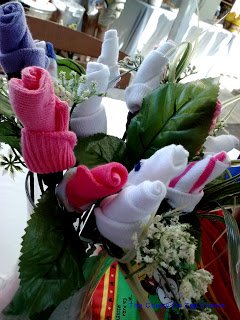 Sock Rose Baby Shower Bouquet