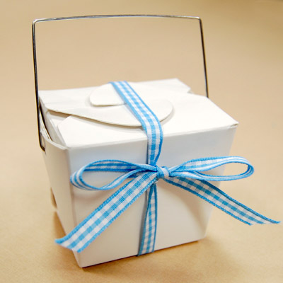 Chinese Baby Shower Takeout Box Favor