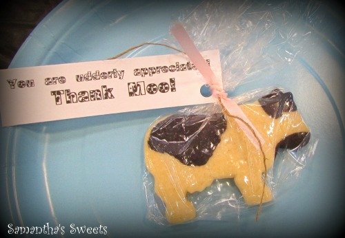 Cow Baby Shower Cookie Favor Ideas