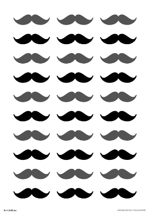Free Printable Mustaches Dad's Baby Shower