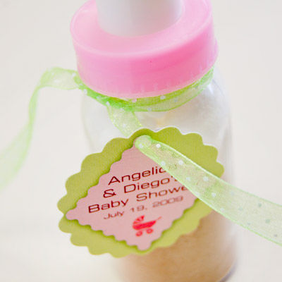 DIY Baby Shower Bottle Favor