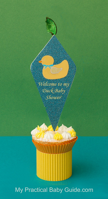 Duck Baby Shower Cupcake Toppers
