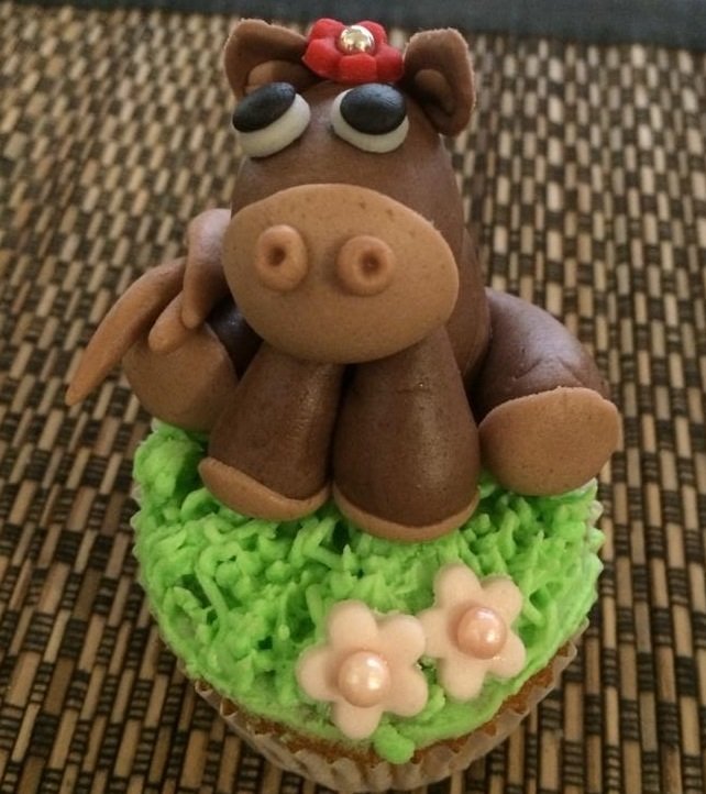 A Pony - Farm Themed Cupcake