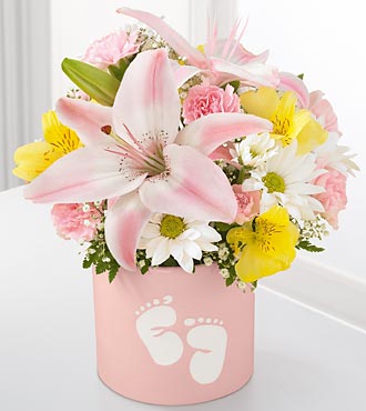 Flowers for the new baby girl