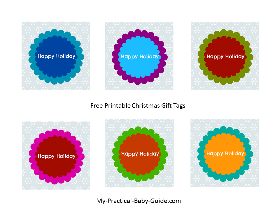 Free Printable Holidays Gift Tags