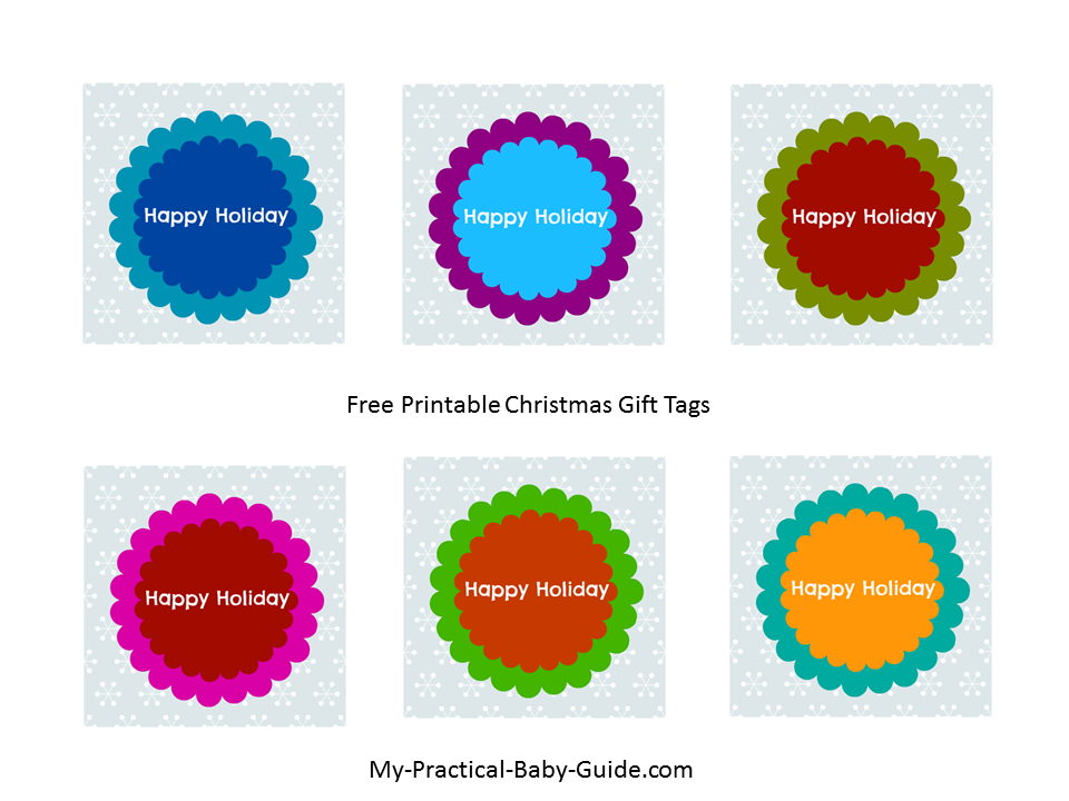 Free Printable Holiday Gift Tags