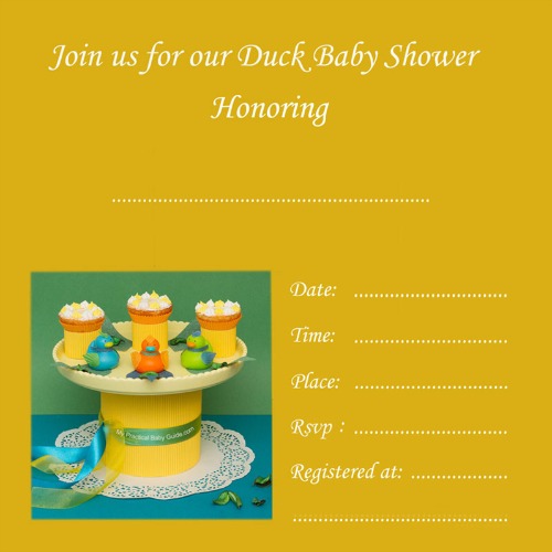 Free Duck Baby Shower Invitation