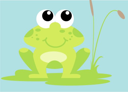 Frog Mural Character