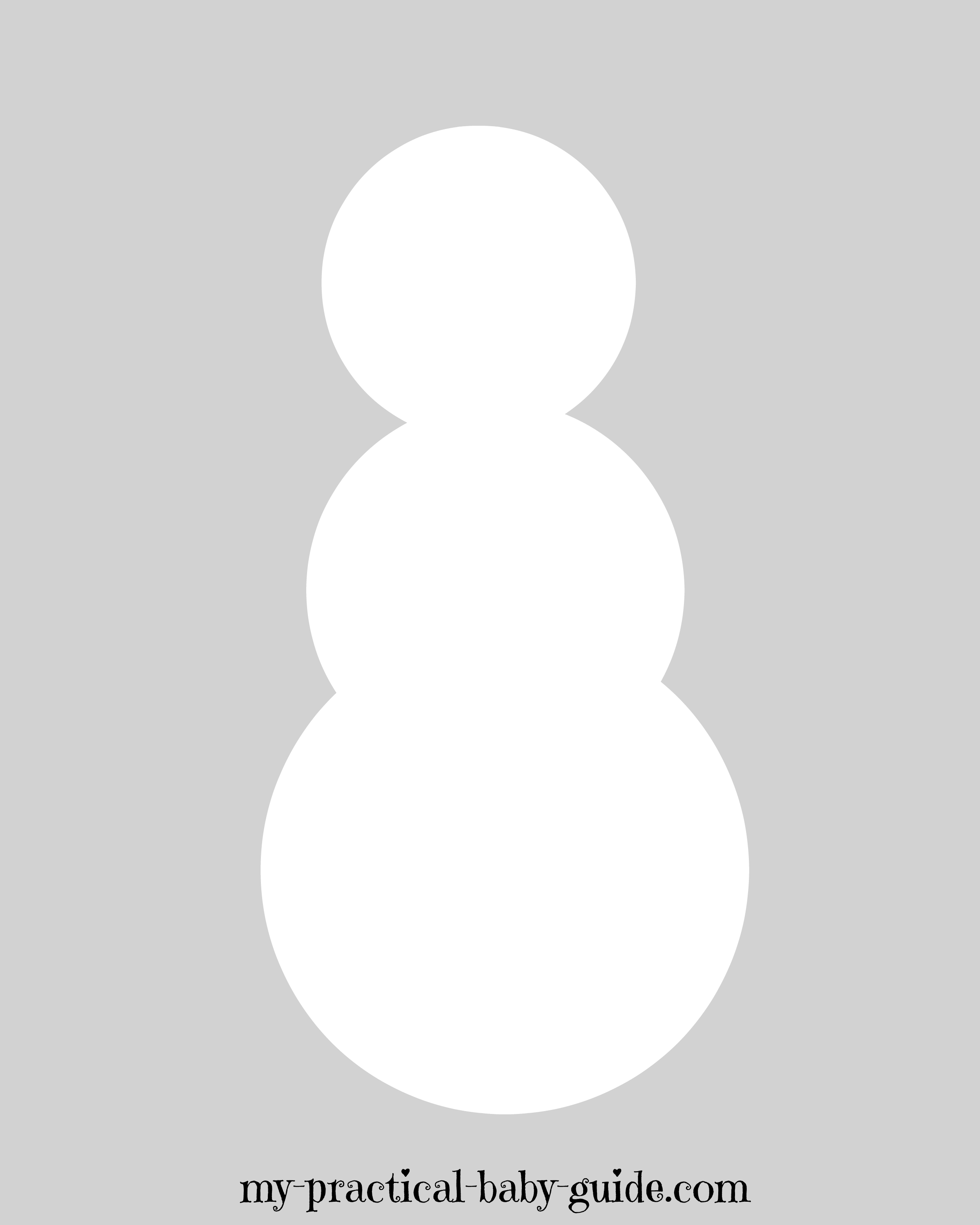Printable Snowman Body - Frozen Birthday Game