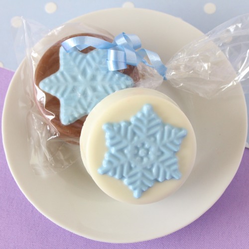 Snowflake Chocolate Covered Oreo Cookies