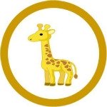 free giraffe cupcake topper