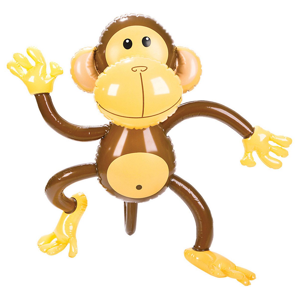 Inflatable Monkey as a decoration at a monkey baby shower