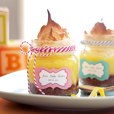 Lemon Meringue Pie in a Jar Favor