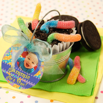 DIY Mud / Dirt Pie Pail Baby Shower Favor