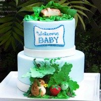 Beatrix Potter Stories Baby Shower Cake