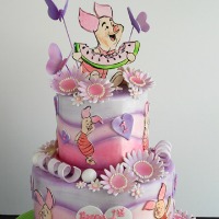 Piglet from Winnie the Pooh Book Themed Cake