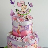 Piglet from Winnie the Pooh Book Themed Cake